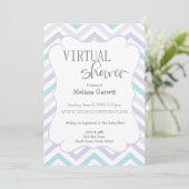 Pastel Lavender en Aqua Zig Zag Baby Virtual Invi (Staand voorkant)