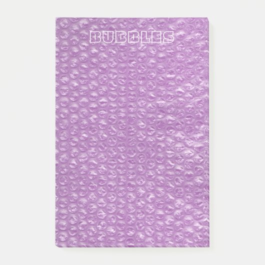 Pastel Lavender Grape Pop Bubble Wrap Purple Post-it® Notes (Voorkant)