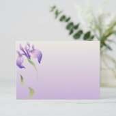 Pastel Lavender Paars Flower Natural Spa Bedankkaart (Staand voorkant)