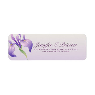 Pastel Lavender Paars Flower Natural Spa Etiket