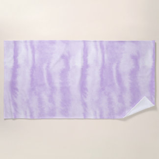 Pastel Lavender Tie-Dye Watercolor Effect Strandlaken