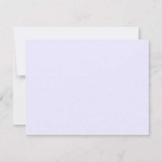 Pastel Lavender Wavy Frame Note Card Kaart (Achterkant)