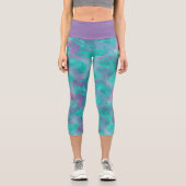 Pastel Leggings Feuille, Pantalons de Yoga Botaniq (Recto)
