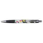 Pastel Lemon Colorful Fruit Black Stripes Pen (Achterkant)