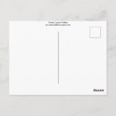 Pastel Lemon Yellow Stripes Briefkaart (Achterkant)