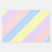 Pastel-lentestripes Inpakpapier Vel (Voorkant 2)
