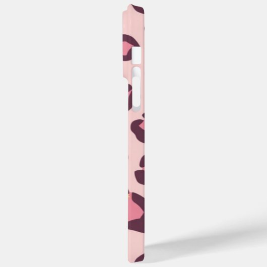 Pastel Leopard Print iPhone Case (Achterkant / Links)