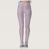 Pastel Leopard Print Leggings (Voorkant)