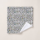 Pastel Leopard Spot Motif (Gant de toilette)