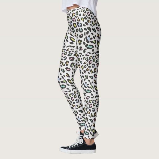 Pastel Leopard Spot Patroon Leggings (Links)