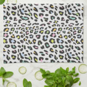 Pastel Leopard Spot Patroon Theedoek (Gevouwen)