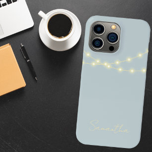 Pastel Licht Blauw Meisje Minimalistisch Chic iPhone 15 Pro Max Hoesje