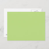 Pastel Licht Groen Aangepaste Kleurachtergrond Briefkaart (Voorkant / Achterkant)