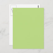 Pastel Licht Groen Aangepaste Kleurachtergrond Briefkaart (Voorkant / Achterkant)