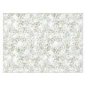 Pastel Light Green Floral Vines Pattern Tafelkleed (Voorkant (Horizontaal))