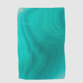 Pastel Light Turquoise Abstract Golfhanddoek (Voorkant)