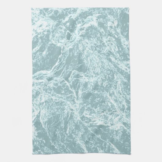 Pastel Light Turquoise Abstract Theedoek (Verticaal)