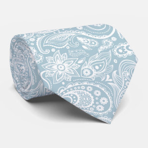 Pastel lijm-grijs en wit patroon stropdas