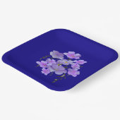 Pastel  Lila boeket Papieren Bordje (Gebogen)