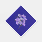 Pastel  Lila boeket Servet (Hoek)