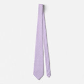 Pastel Lila en White Polka Dot Pattern Stropdas (Voorkant)