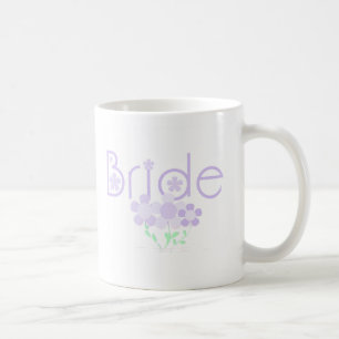 Pastel Lila Flowers Bride Koffiemok