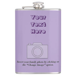 Pastel Lila / Lavendel / Paarse Heupfles