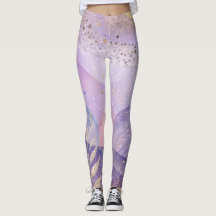 Pastel Lila Leggings Zacht en Stijlvol Ontwerp