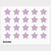 Pastel Lila Minimale Ster Stickers voor Evenemente (Vel)