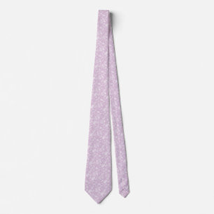 Pastel Lila Spring Paisely Stropdas