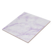Pastel Lila Waterverf Marble Abstract Patroon Tegeltje (Zijkant)
