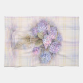 Pastel Lilac Hydrangea Kitchen Tea Towel Theedoek (Horizontaal)