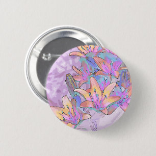 Pastel Lily Love Ronde Button 5,7 Cm