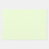 Pastel Lime Green Gingham Pset Pattern Inpakpapier Vel (Voorkant 2)