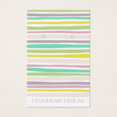 Pastel Line Earring Ketting Jewelry Display Kaart (Voorkant)
