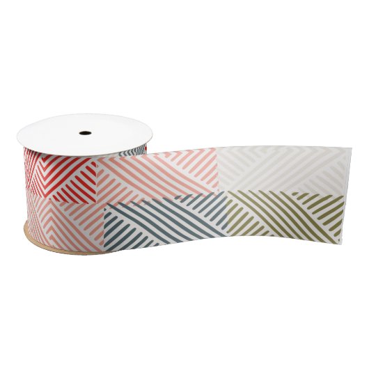 Pastel Line Pattern Ribbon Lint (Spoel)