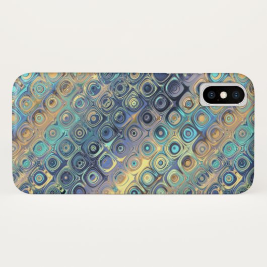 Pastel Liquid Stippen Abstract Patroon Case-Mate iPhone Case (Achterkant (horizontaal))