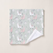 Pastel Llama Pattern Bad Handdoek (Wasdoekje)