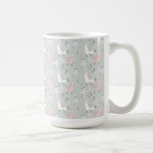 Pastel Llama Pattern Koffiemok