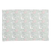 Pastel Llama Pattern Kussensloop (Voorkant-Rechts)