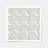 Pastel Llama Pattern Servet (Voorkant)