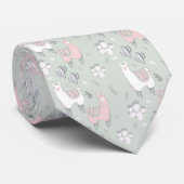 Pastel Llama Pattern Stropdas (Opgerold)