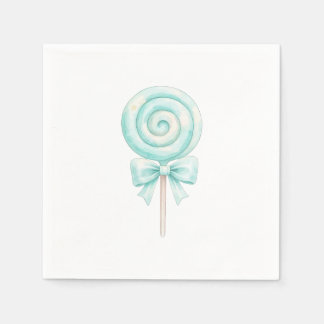 Pastel Lollipop Sweet One Birthday Napkins Servet