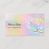 ・pastel lotus design carte de visite (Devant)