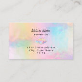 ・pastel lotus design carte de visite (Dos)