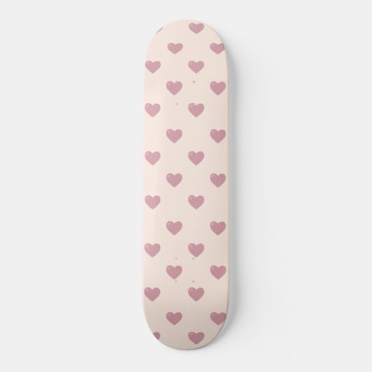 Pastel Love Hearts Skateboard (Voorkant)