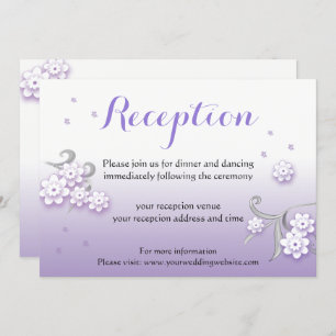 Pastel lovebirds Carte de réception mariage person
