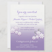 Pastel lovebirds personnalisé grande invitation de (Dos)