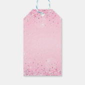 pastel lovertjes sequin jij fonkelt en straalt cadeaulabel (Achterkant)