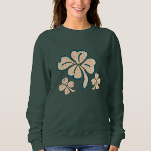 Pastel Lucky Shamrock Clover St. Patrick's Day Trui